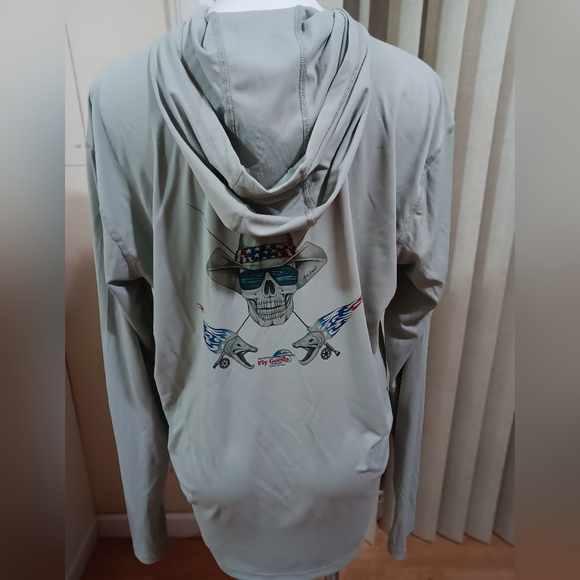 RepYourWater Sun Hoody Breathable Graphic Print Fishing Outdoor Size Large - Picture 2 of 4